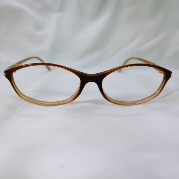 FACE STOCKHOLM Eyeglass Frames 1300 GLOW Full Plastic Rim Brown Tan Beige - Picture 2 of 11